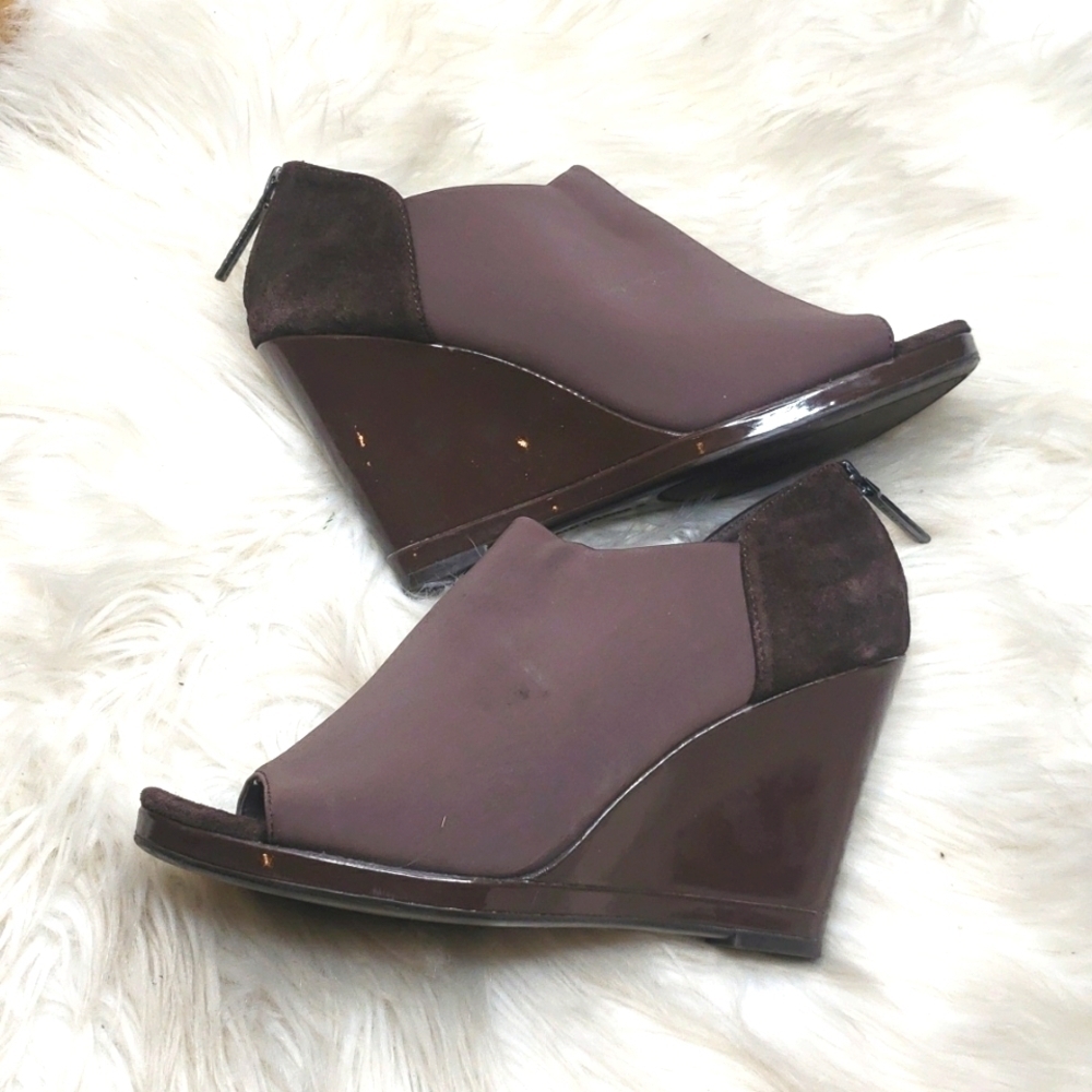 Donald J Pliner Hanna Open Toe Wedge Bootie 6.5